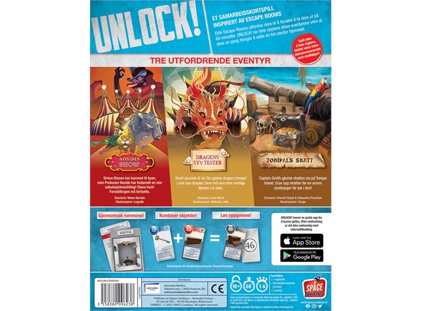 Unlock 2 Fantastiske Eventyr - Norsk Inneholder 3 forskjellige scenarioer 